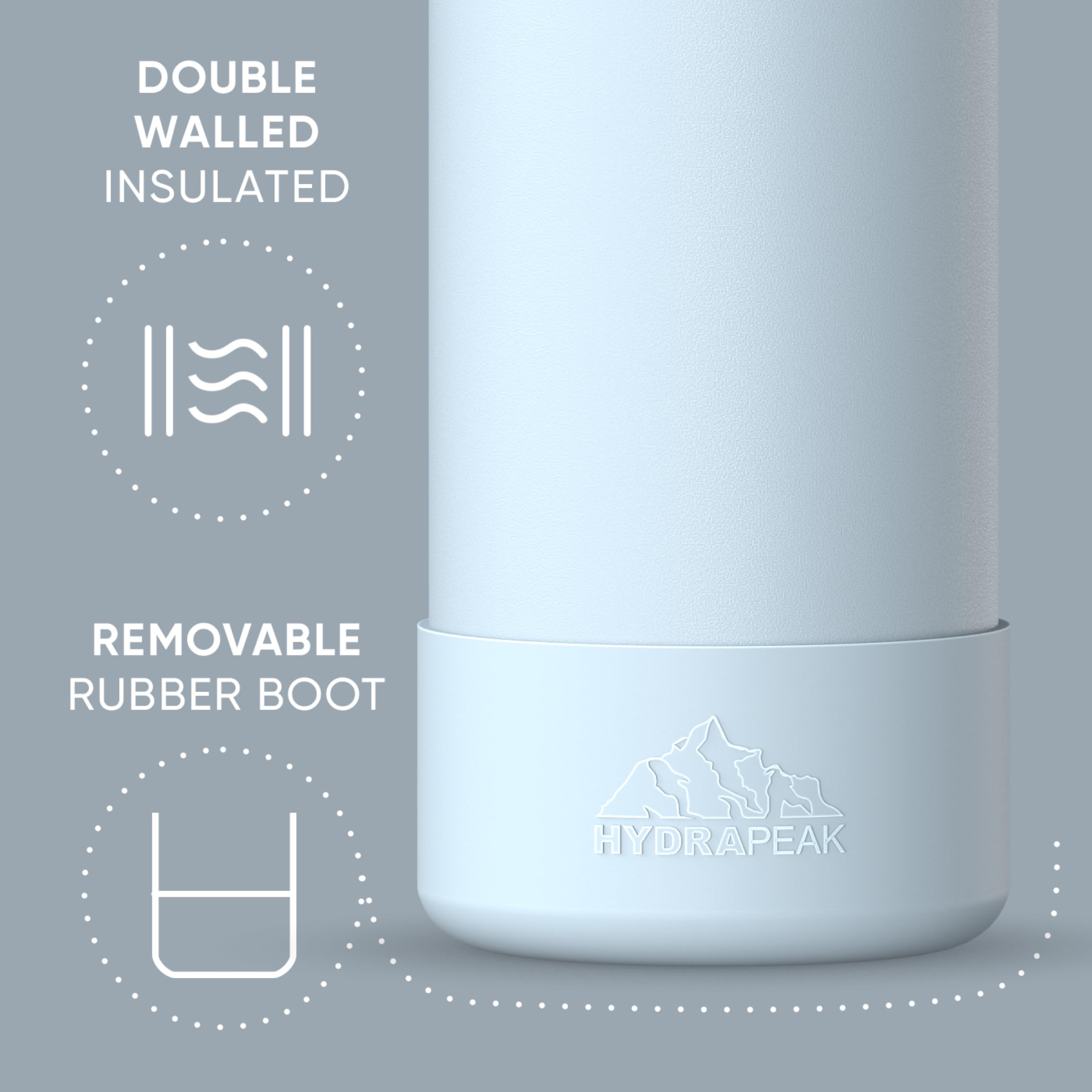 Foto 4 pulgar | Botella De Agua Hydrapeak Sport Con Aislamiento De Acero Inoxidable De 950 Ml - Venta Internacional.