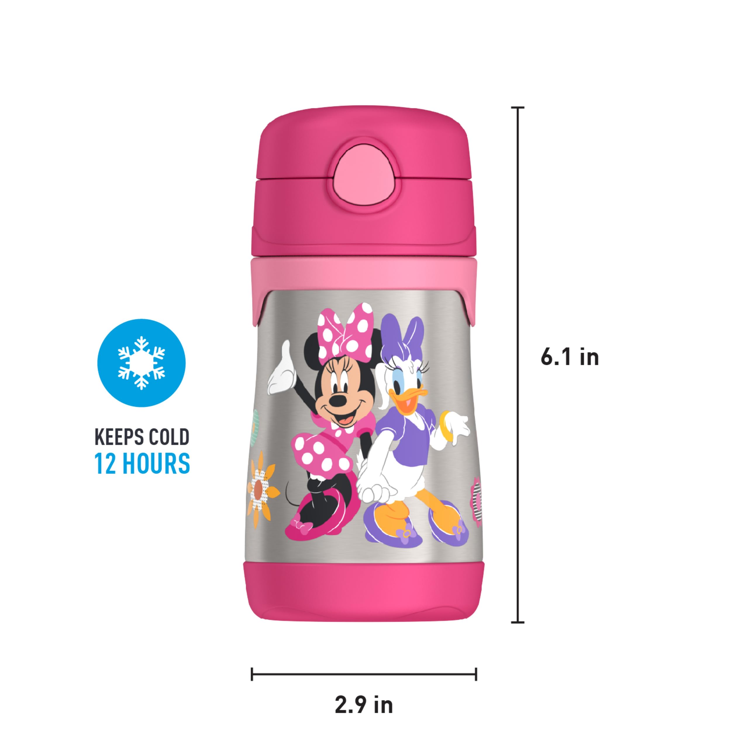 Foto 8 pulgar | Botella Termo Con Pajita De Acero Inoxidable Con Aislamiento Al Vacío De 300 Ml - Venta Internacional.