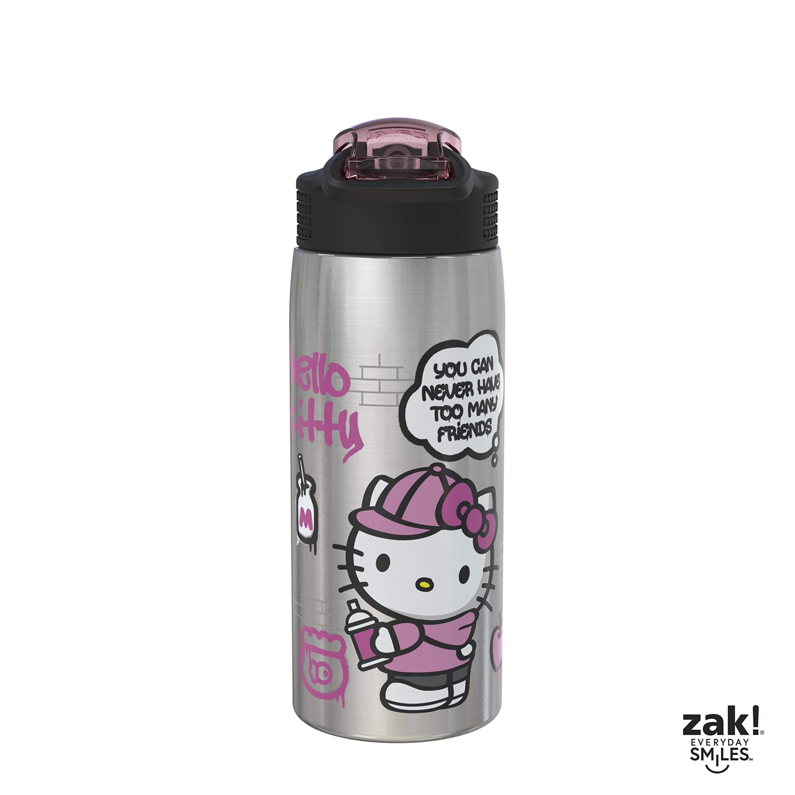 Foto 6 pulgar | Botella De Agua Zak Designs Sanrio Hello Kitty 560 Ml De Acero Inoxidable - Venta Internacional.