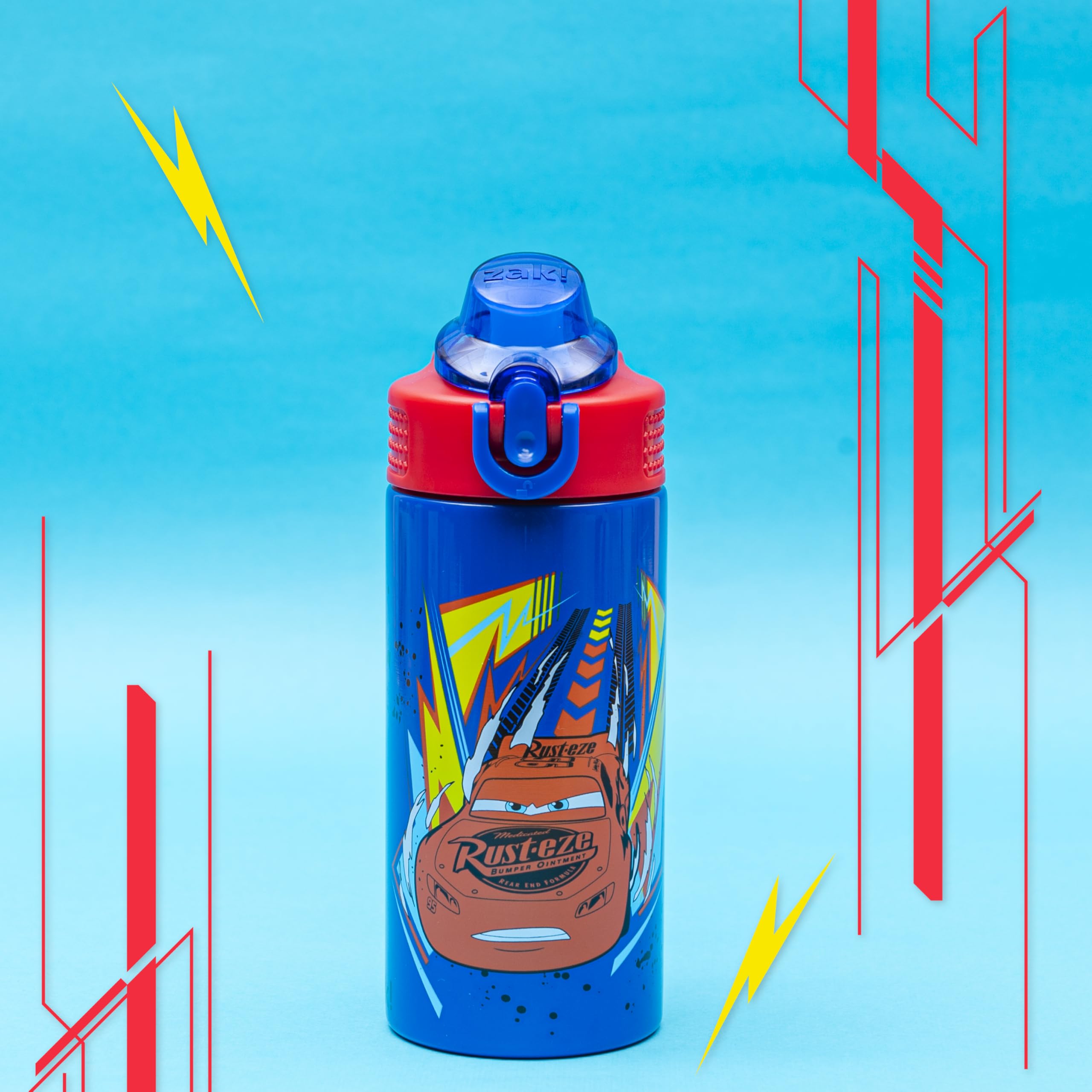 Foto 4 pulgar | Botella De Agua Zak Designs Disney Pixar Cars Sage 400 Ml Para Niños - Venta Internacional.