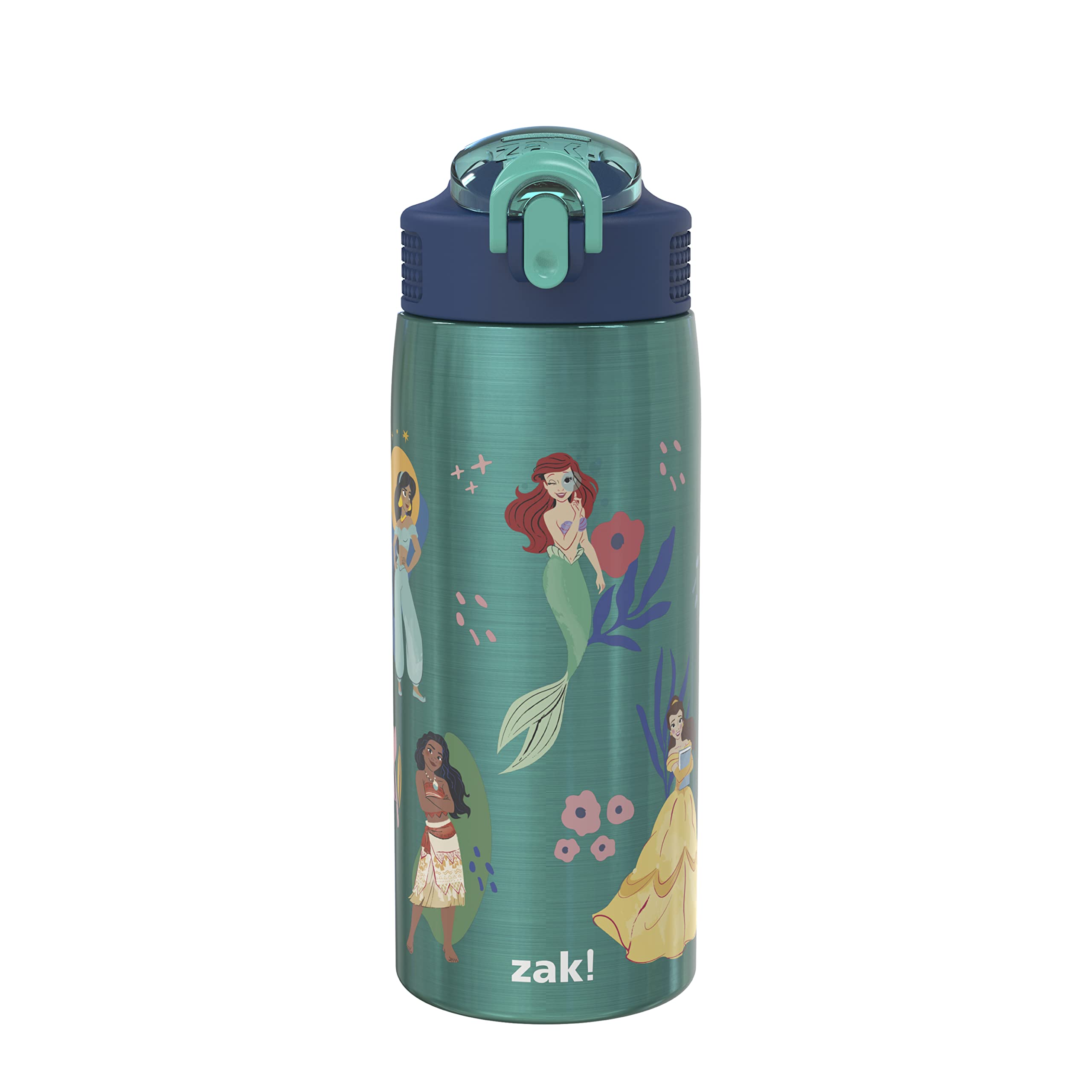 Botella De Agua Zak Designs Disney Princess 560 Ml De Acero Inoxidable - Venta Internacional.