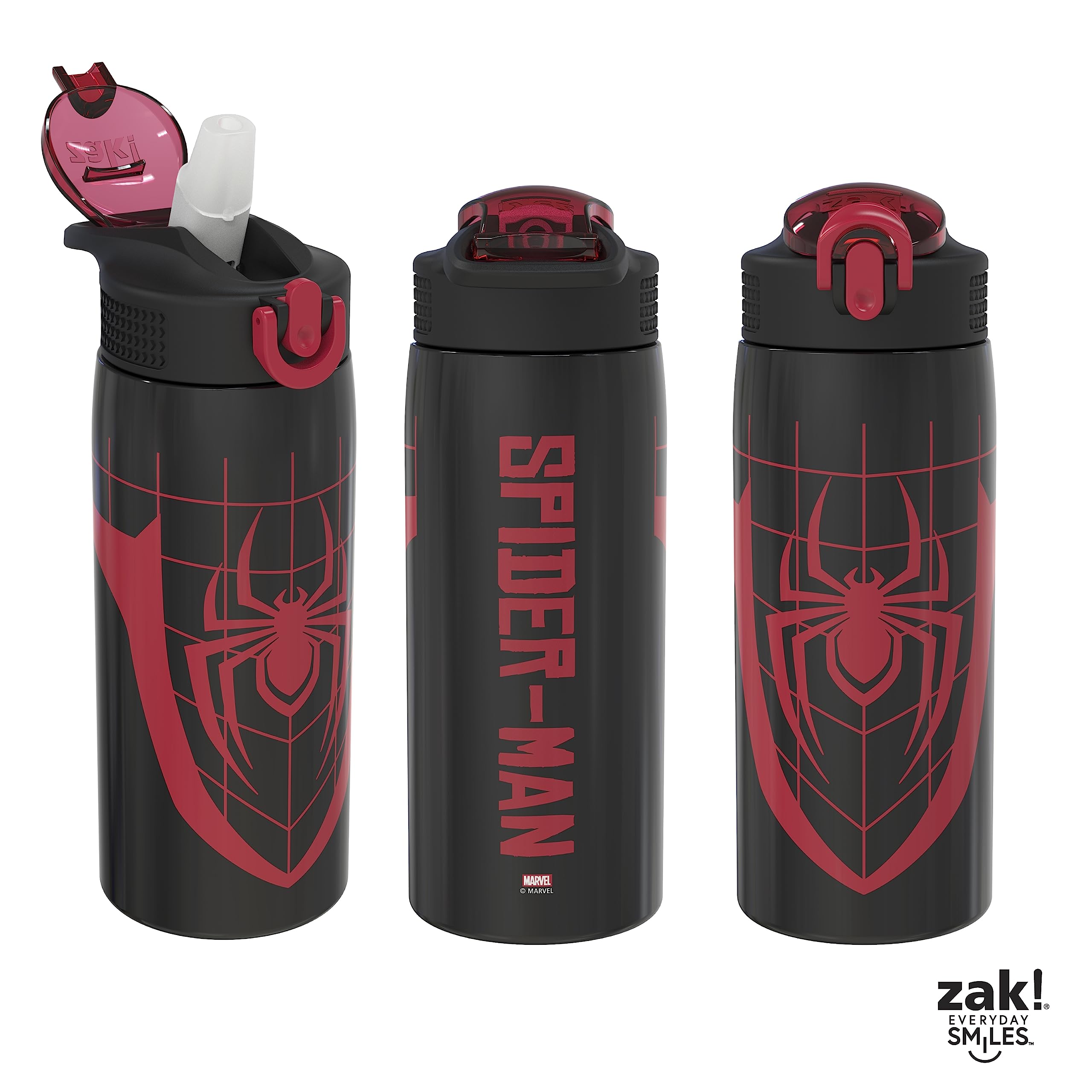 Foto 7 pulgar | Botella De Agua Zak Designs Marvel Spider-man 560 Ml De Acero Inoxidable - Venta Internacional.