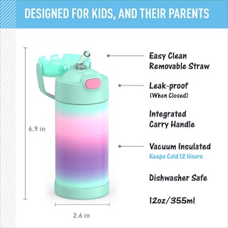 Foto 2 | Botella De Agua Thermos Funtainer Kids De Acero Inoxidable De 350 Ml - Venta Internacional.