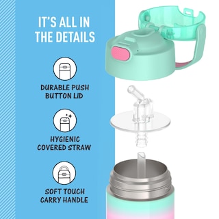 Foto 4 | Botella De Agua Thermos Funtainer Kids De Acero Inoxidable De 350 Ml - Venta Internacional.