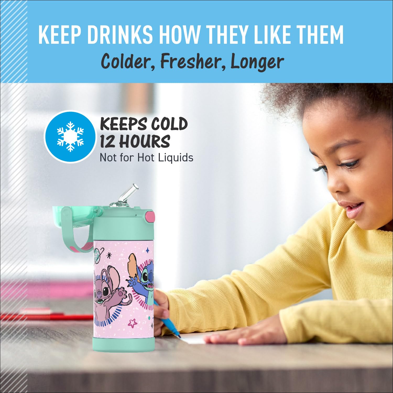 Foto 6 pulgar | Botella De Agua Thermos Funtainer 12 Oz Para Niños De Acero Inoxidable - Venta Internacional.