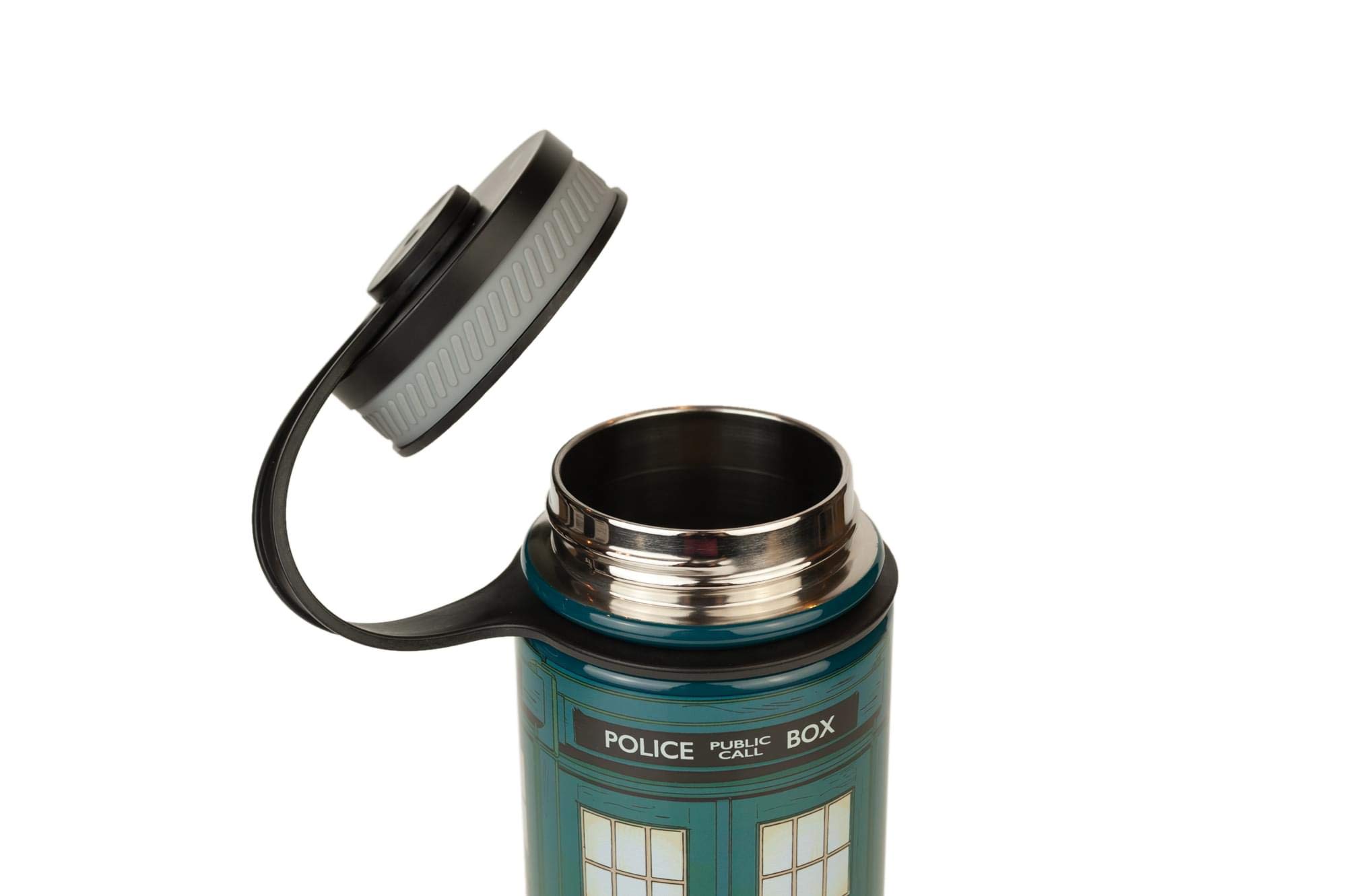 Foto 6 pulgar | Botella De Agua Doctor Who Tardis De Acero Inoxidable 550 Ml - Venta Internacional.