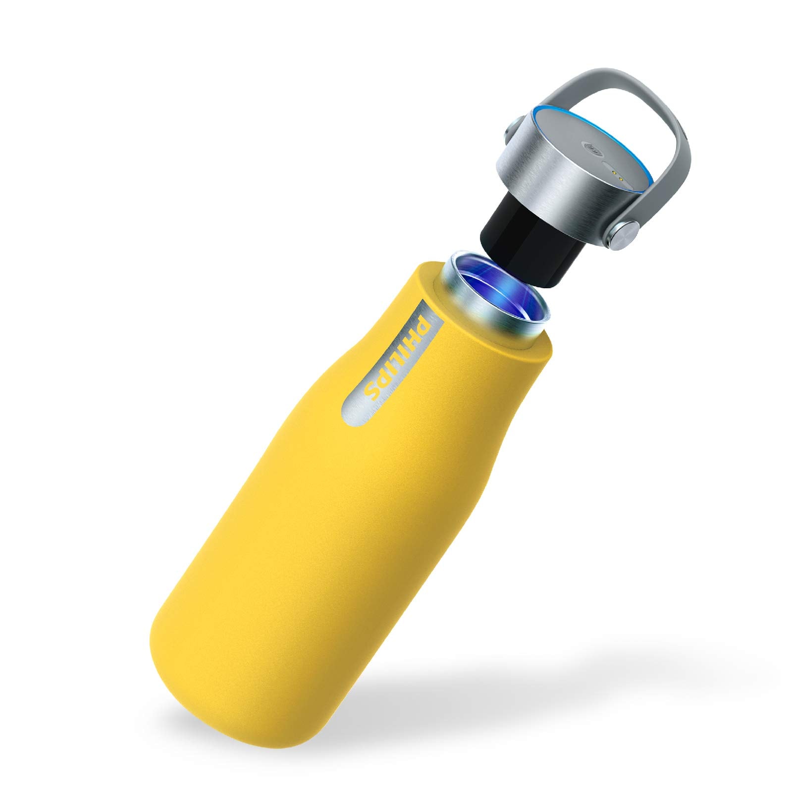 Botella De Agua Philips Gozero Uv Autolimpiante 600 Ml Amarilla - Venta Internacional. $2,357