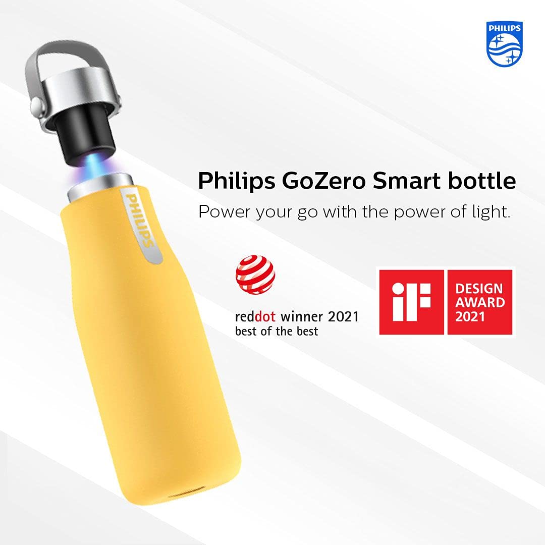 Foto 7 pulgar | Botella De Agua Philips Gozero Uv Autolimpiante 600 Ml Amarilla - Venta Internacional.