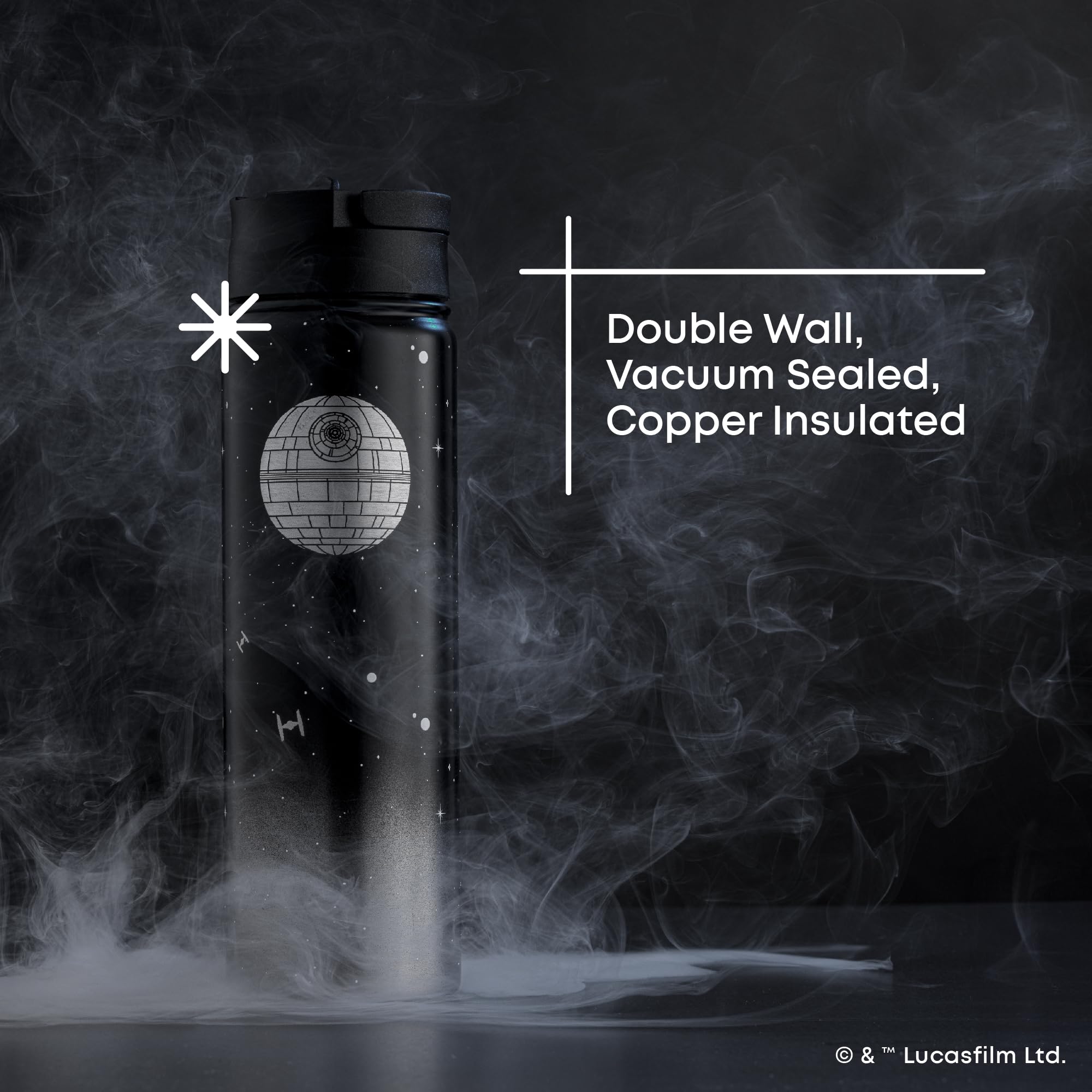Foto 5 | Botella De Agua Joyjolt De Acero Inoxidable  650 Ml  Star Wars Death Star - Venta Internacional.