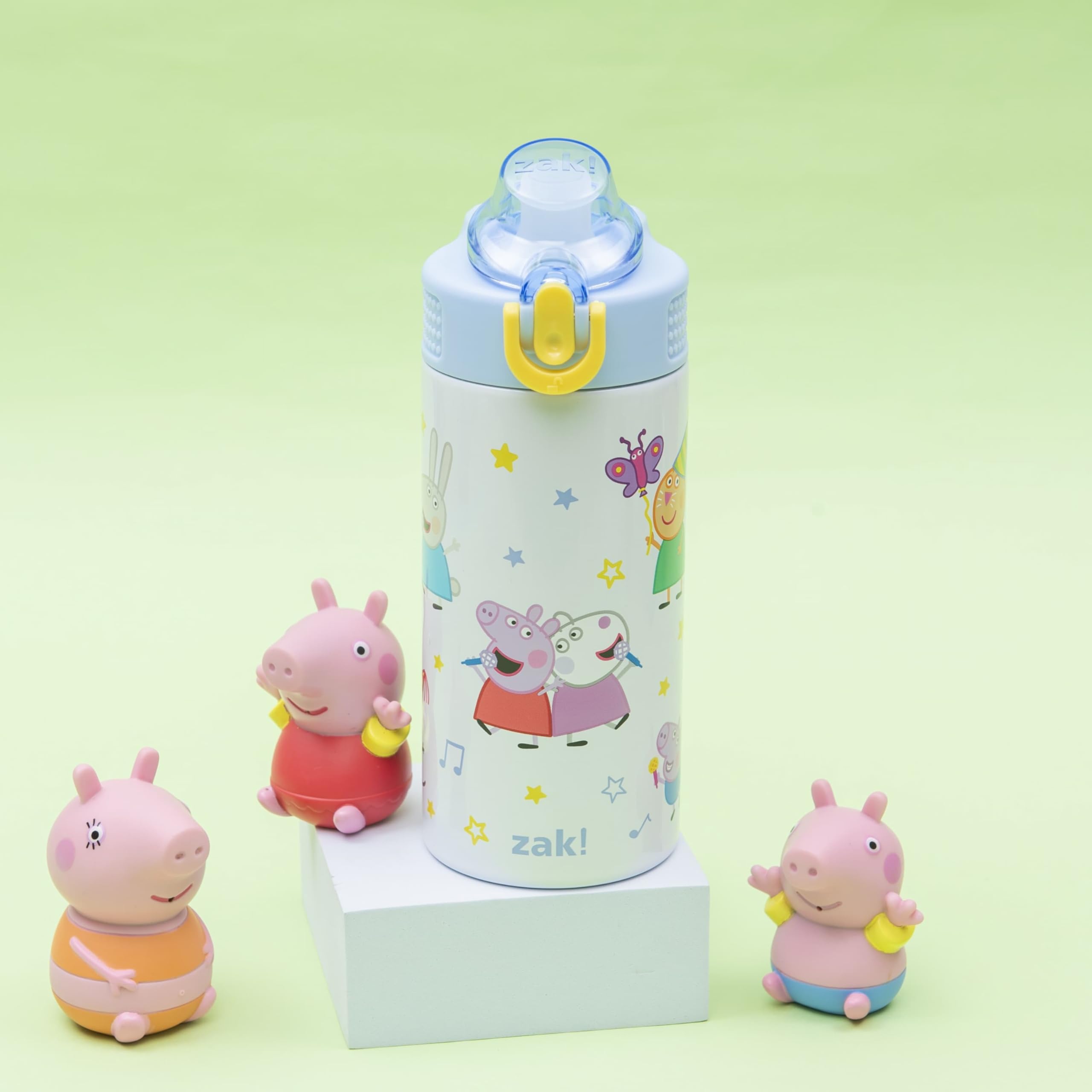 Foto 4 pulgar | Botella De Agua Zak Designs Peppa Pig Sage Kids De Acero Inoxidable  400 Ml - Venta Internacional.
