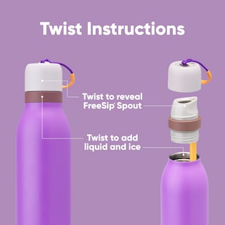 Foto 3 | Botella De Agua Owala Freesip Twist Insulated 500 Ml Color Morado - Venta Internacional.