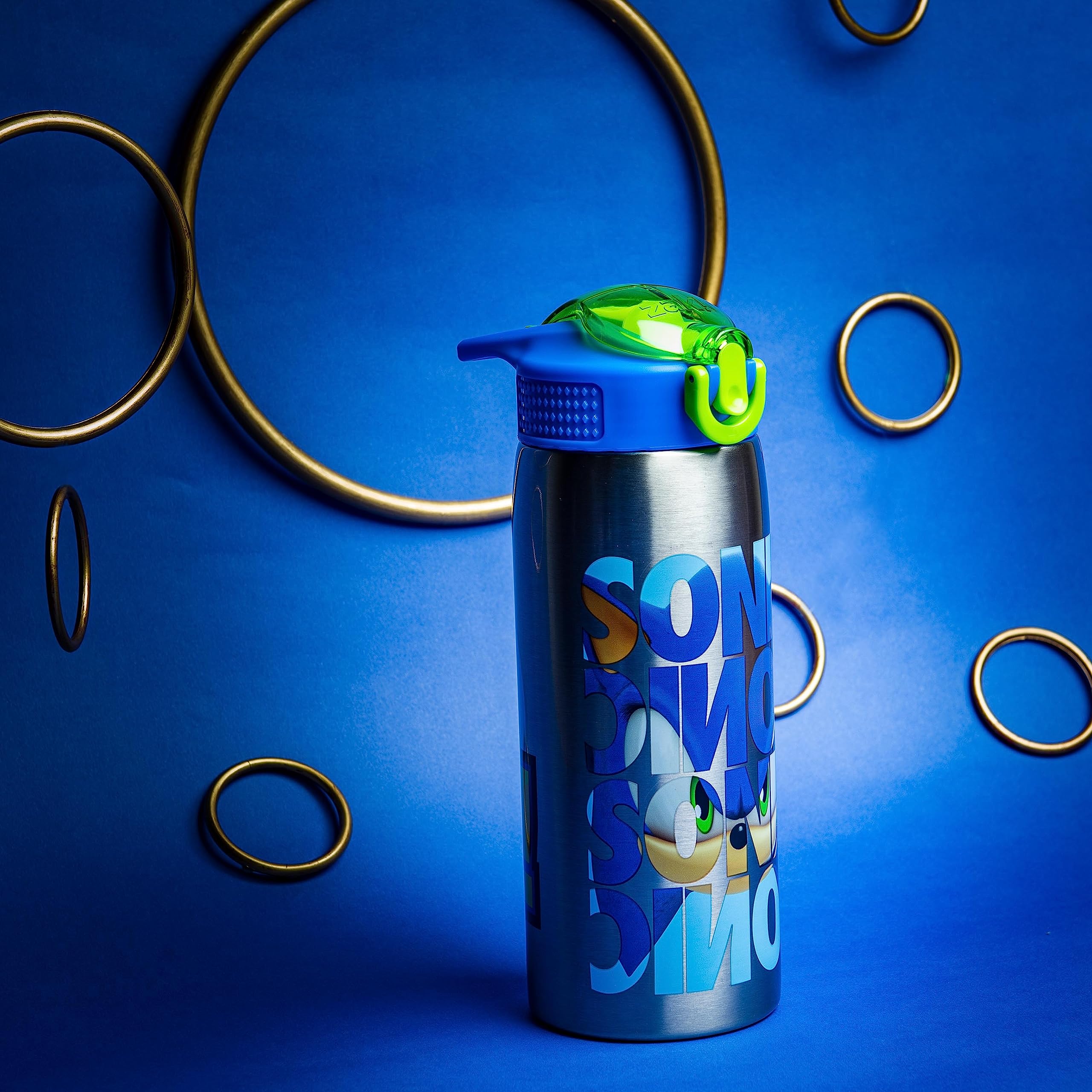 Foto 7 | Botella De Agua Zak Designs Sonic The Hedgehog  560 Ml  Acero Inoxidable - Venta Internacional.