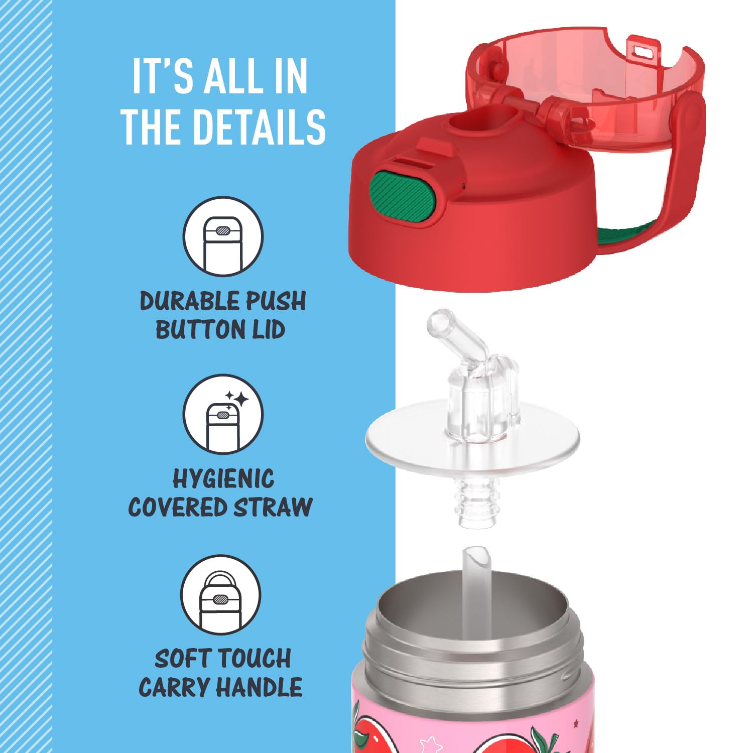 Foto 5 pulgar | Botella De Agua Thermos Funtainer 12 Oz Para Niños De Acero Inoxidable - Venta Internacional.