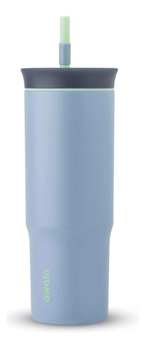Foto 2 pulgar | C06239 Termo De Acero Inoxidable Con Popote 710ml Gris Marca Owala