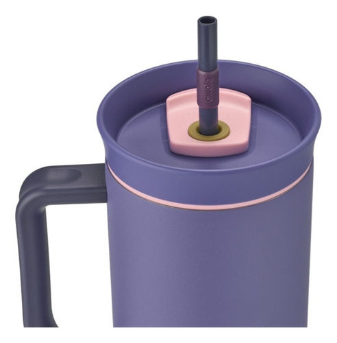 Foto 3 pulgar | C07504 Termo De Acero Inoxidable Con Popote 1185ml Blue Jay Marca Owala