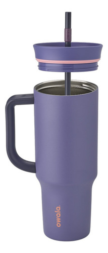 Foto 4 pulgar | C07504 Termo De Acero Inoxidable Con Popote 1185ml Blue Jay Marca Owala