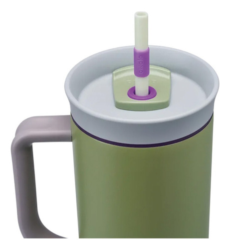 Foto 3 pulgar | C05635 Termo De Acero Inoxidable Con Popote 1185ml Hip Cactus Marca Owala