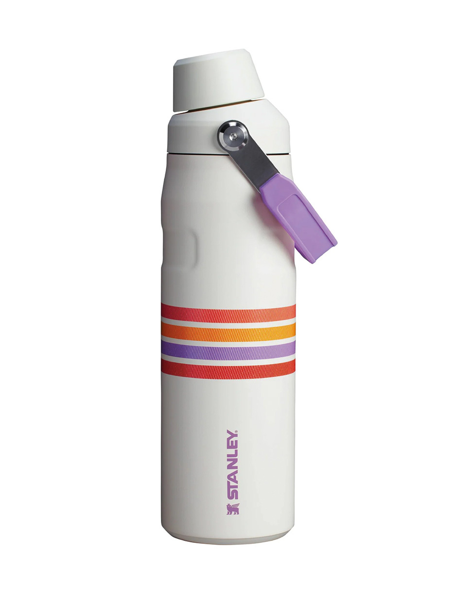 90481pt Termo Aerolight Fast Flow Varsity 24oz Cream Lilac Stripe Marca Stanley