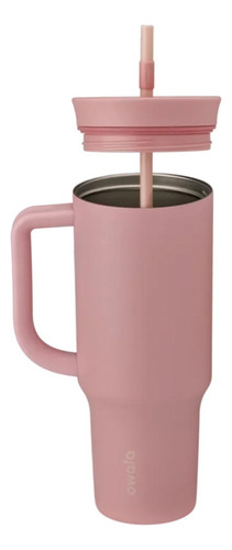 Foto 3 pulgar | C07203 Termo De Acero Inoxidable Con Popote 1185ml Rose Quartz Marca Owala