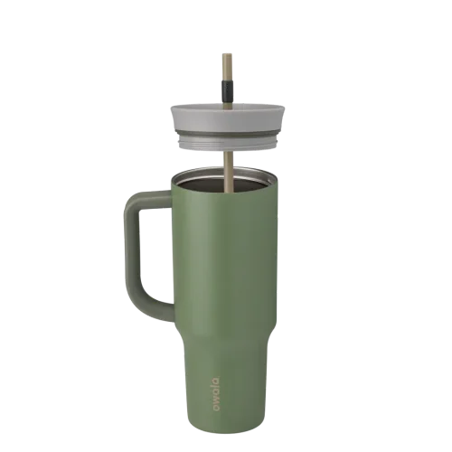 Foto 4 pulgar | Termo De Acero Inoxidable Con Popote 1185ml Green House Marca Owala