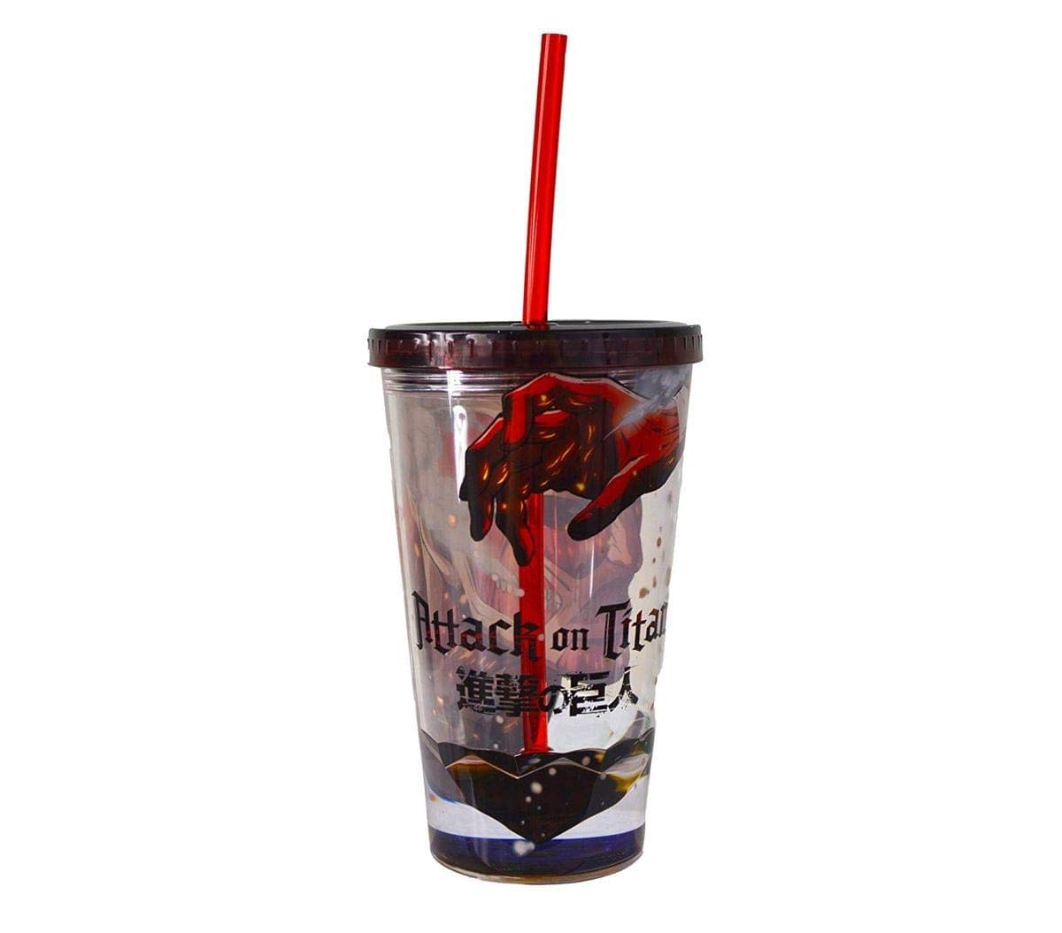 Foto 2 | Vaso De Viaje Just Funky Colossus Attack On Titan 530 Ml - Venta Internacional.