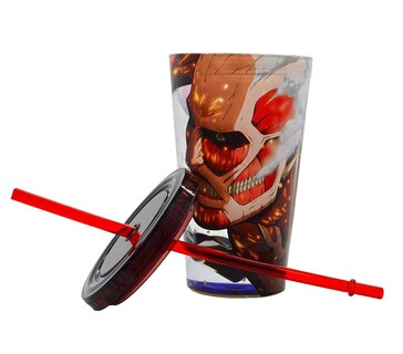 Foto 3 | Vaso De Viaje Just Funky Colossus Attack On Titan 530 Ml - Venta Internacional.