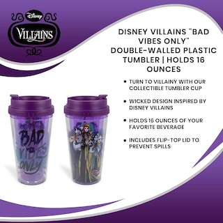 Foto 7 | Taza De Viaje Silver Buffalo Disney Villains 480 Ml Bad Vibes - Venta Internacional.