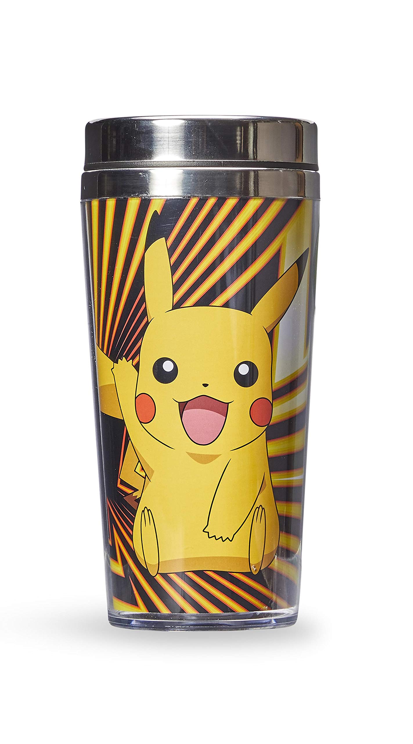 Taza De Viaje Just Funky Pokemon Pikachu 473 Ml De Acero Inoxidable - Venta Internacional.