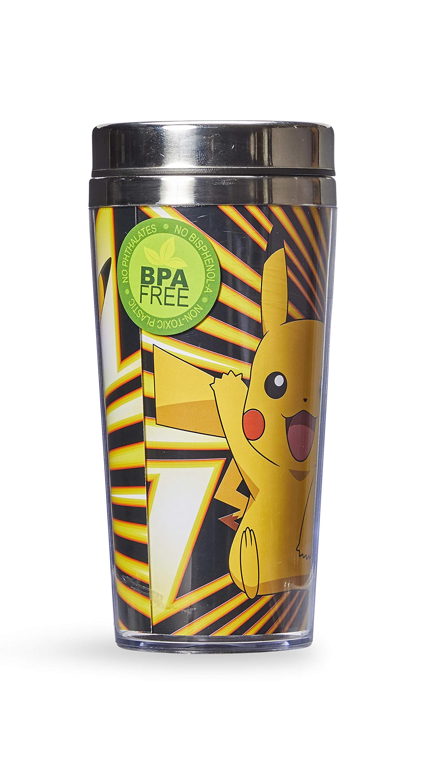 Foto 5 pulgar | Taza De Viaje Just Funky Pokemon Pikachu 473 Ml De Acero Inoxidable - Venta Internacional.