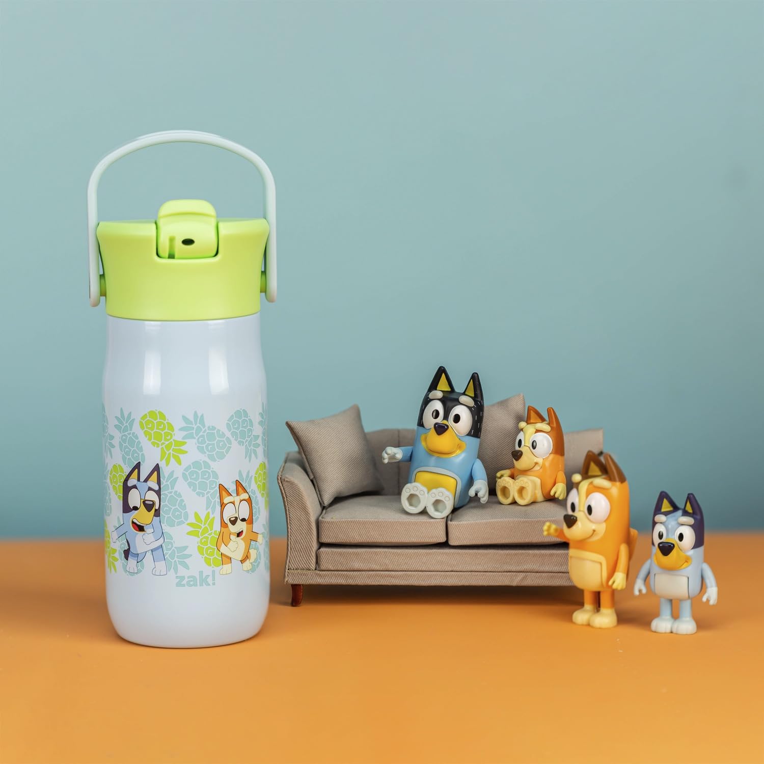 Foto 4 pulgar | Botella De Agua Zak Designs Harmony Bluey Kids De Acero Inoxidable De 400 Ml - Venta Internacional.