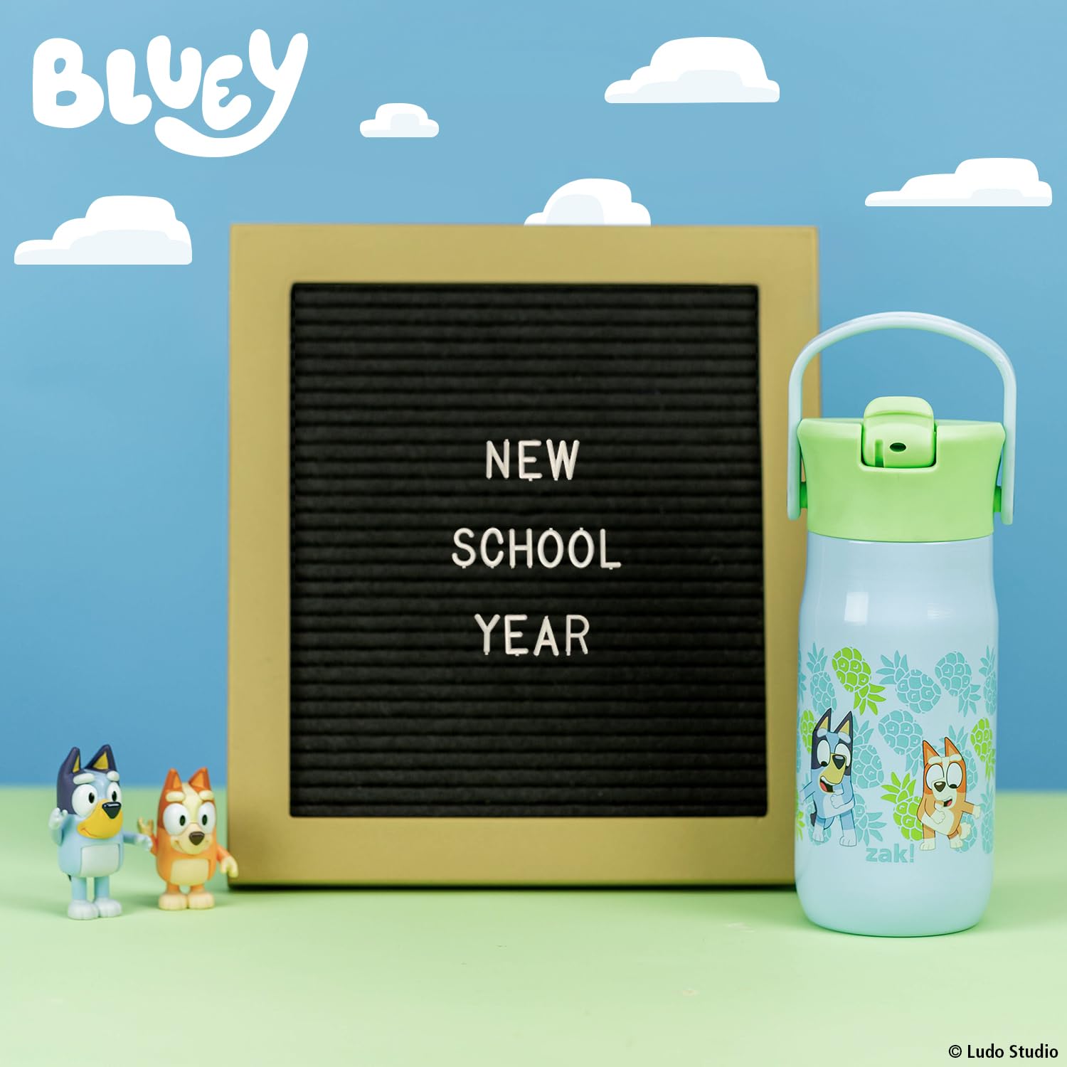 Foto 5 pulgar | Botella De Agua Zak Designs Harmony Bluey Kids De Acero Inoxidable De 400 Ml - Venta Internacional.