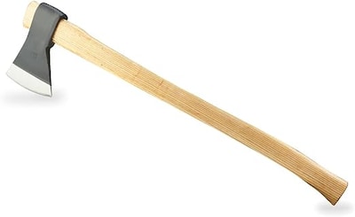 Foto 2 | Hacha De Acero Carbono Dureza 55rc Con Filo Debastado Y Ojo Cónico Para Tareas De Desbaste Y Corte En Madera 4 Lb/90 Cm