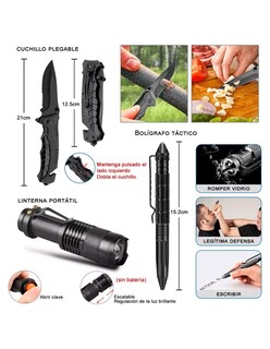 Foto 3 | Kit de Supervivencia Petukita Box DD-01 para Camping