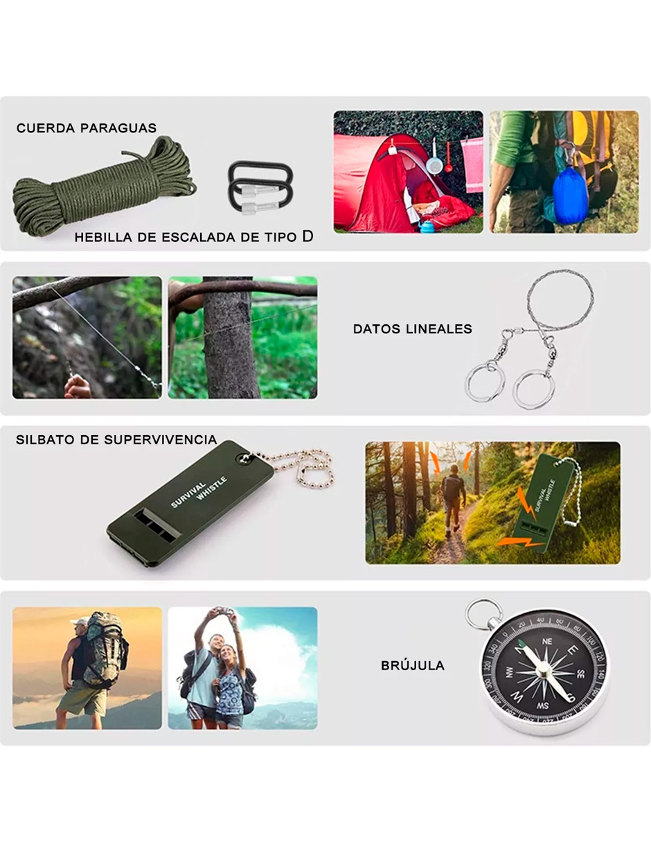 Foto 5 pulgar | Kit de Supervivencia Petukita Box DD-01 para Camping