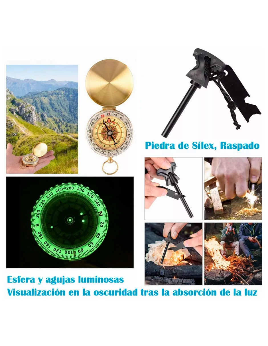 Foto 4 pulgar | Kit de Supervivencia Petukita Box DD-02 para Camping y Senderismo