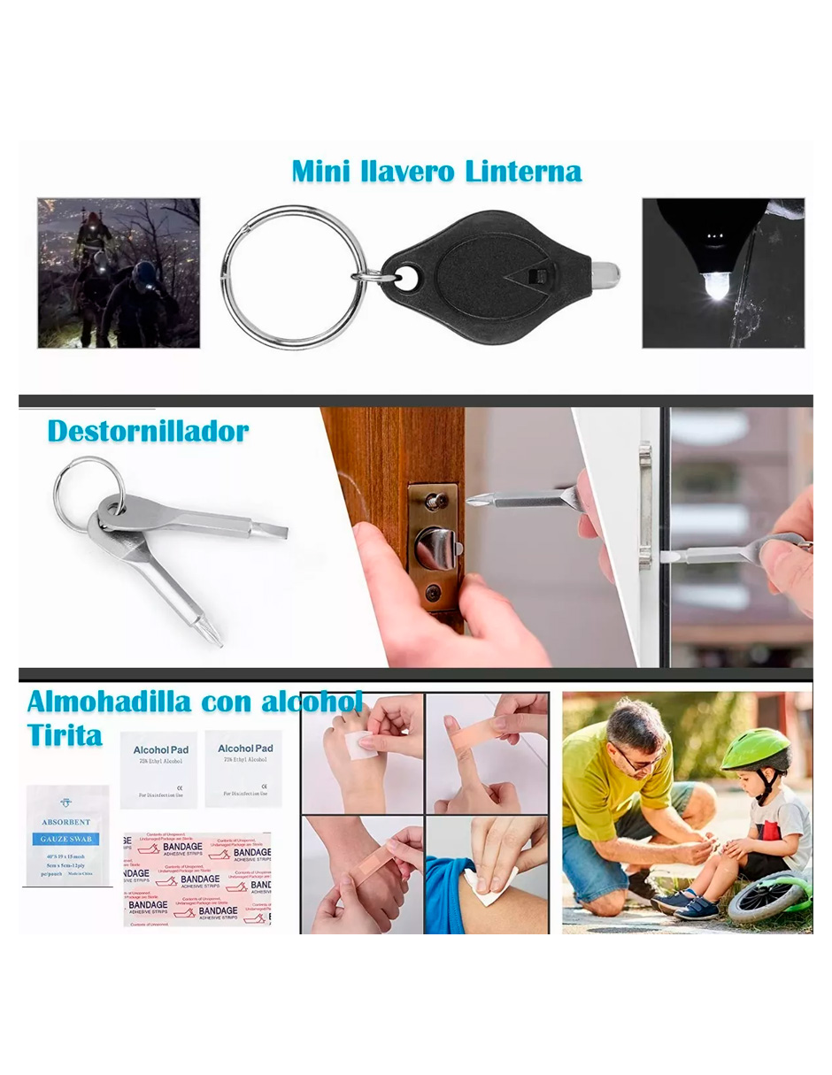 Foto 9 pulgar | Kit de Supervivencia Petukita Box DD-02 para Camping y Senderismo
