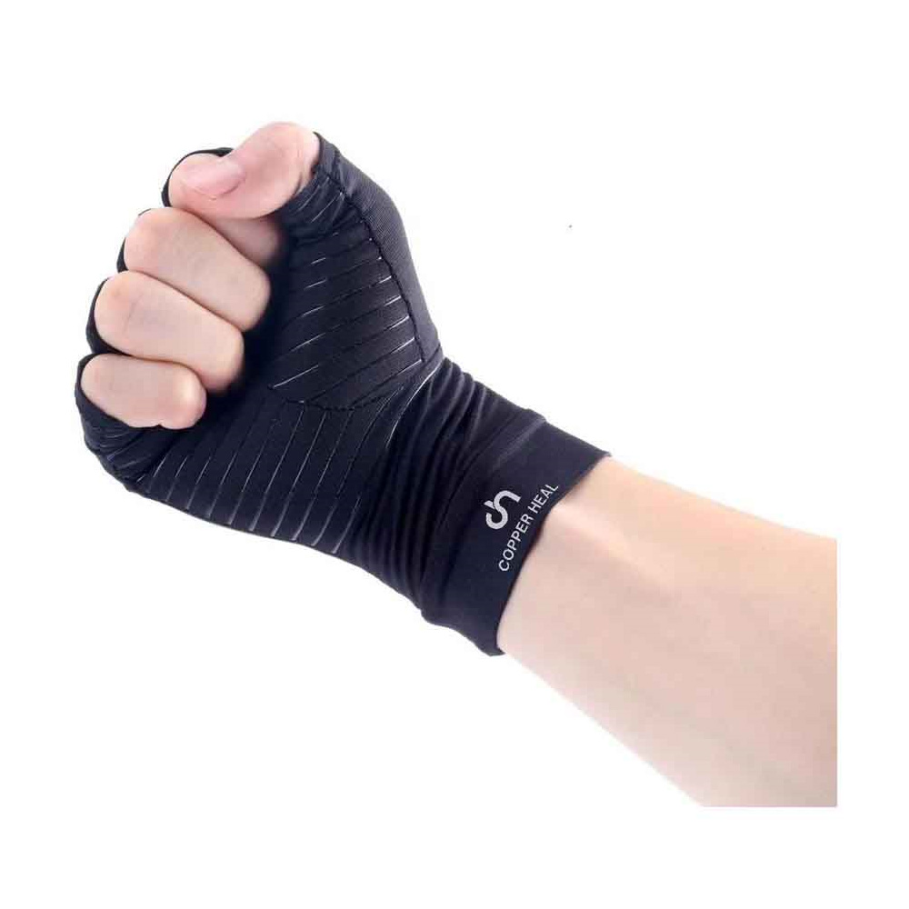 Foto 2 | Guantes de Compresión para Artritis Copper Heal color Negro Talla L