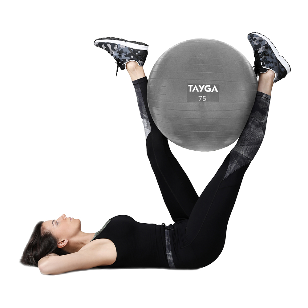 Foto 4 pulgar | Pelota de Yoga 75cm Tayga Gris