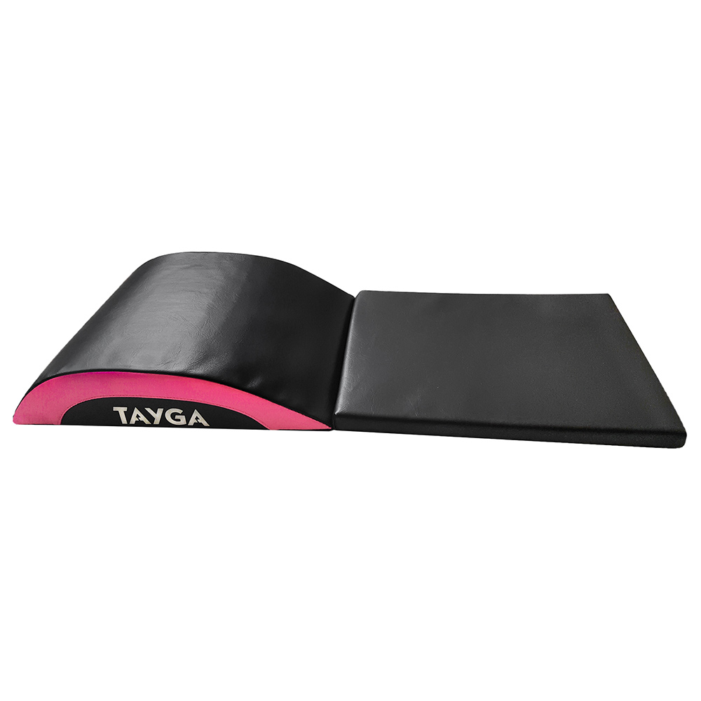 Tapete para Abdomen Largo Tayga Negro con Rosa