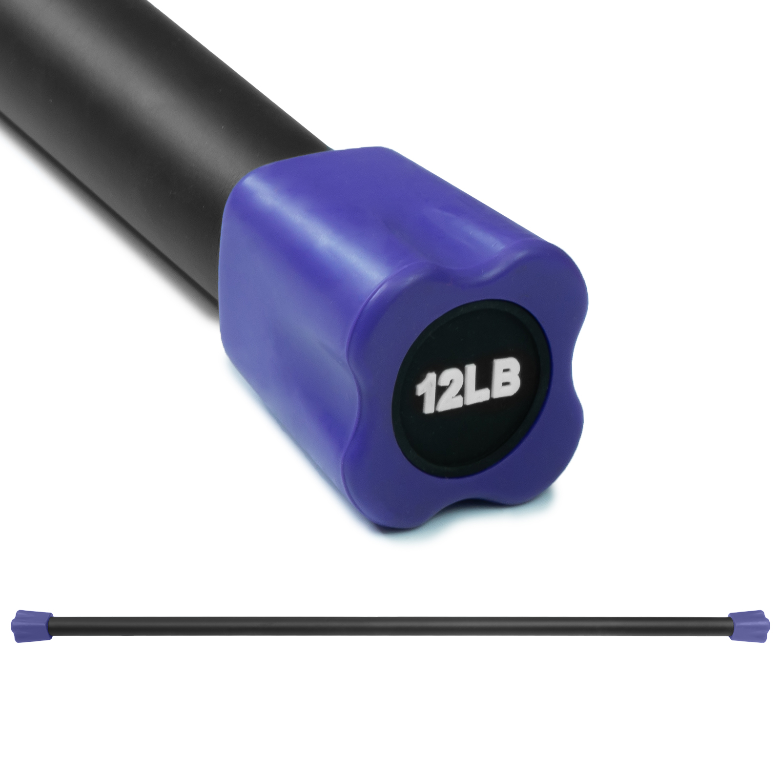 Barra de Entrenamiento Altera Bp-12lb Morado con Peso Integrado