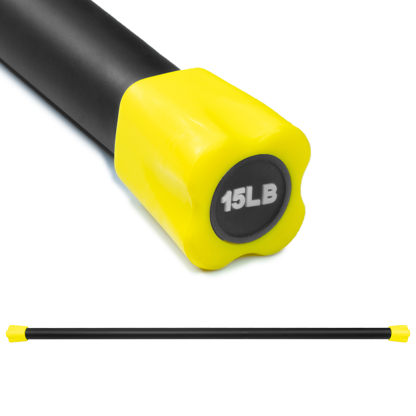 Barra con Peso Integrado Altera Bp-15lb color Amarillo