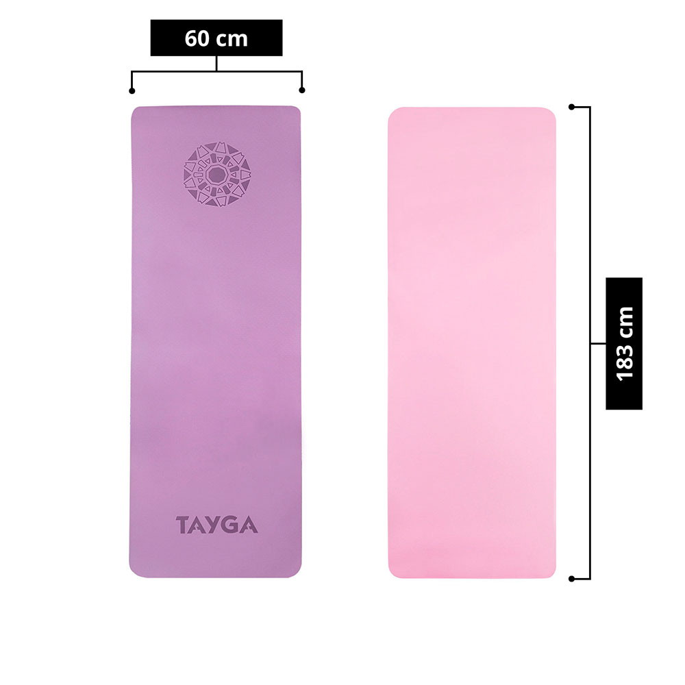 Foto 4 pulgar | Tapete Tayga para Yoga color Morado/Rosa