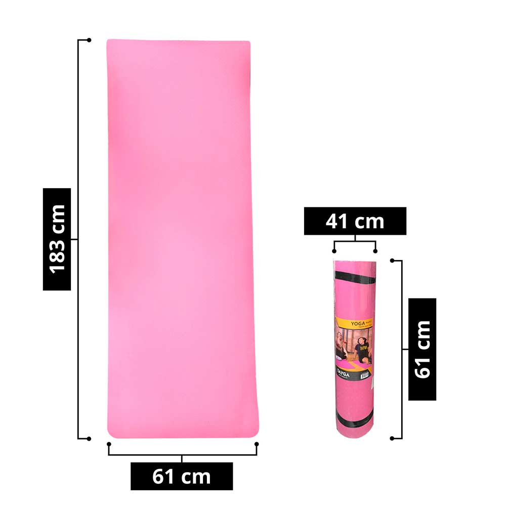 Foto 4 pulgar | Tapete para Yoga Tayga color Rosa 183x61x0.6 cm