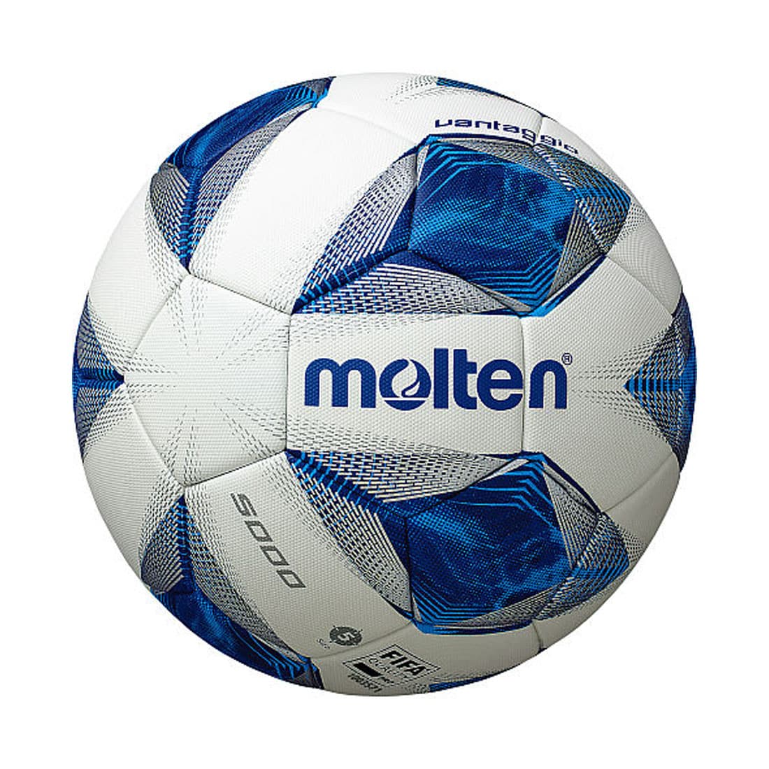 Balón de Fútbol Molten F5a5000 Vantaggio Acentec Blanco/Azul No.5 $1,999