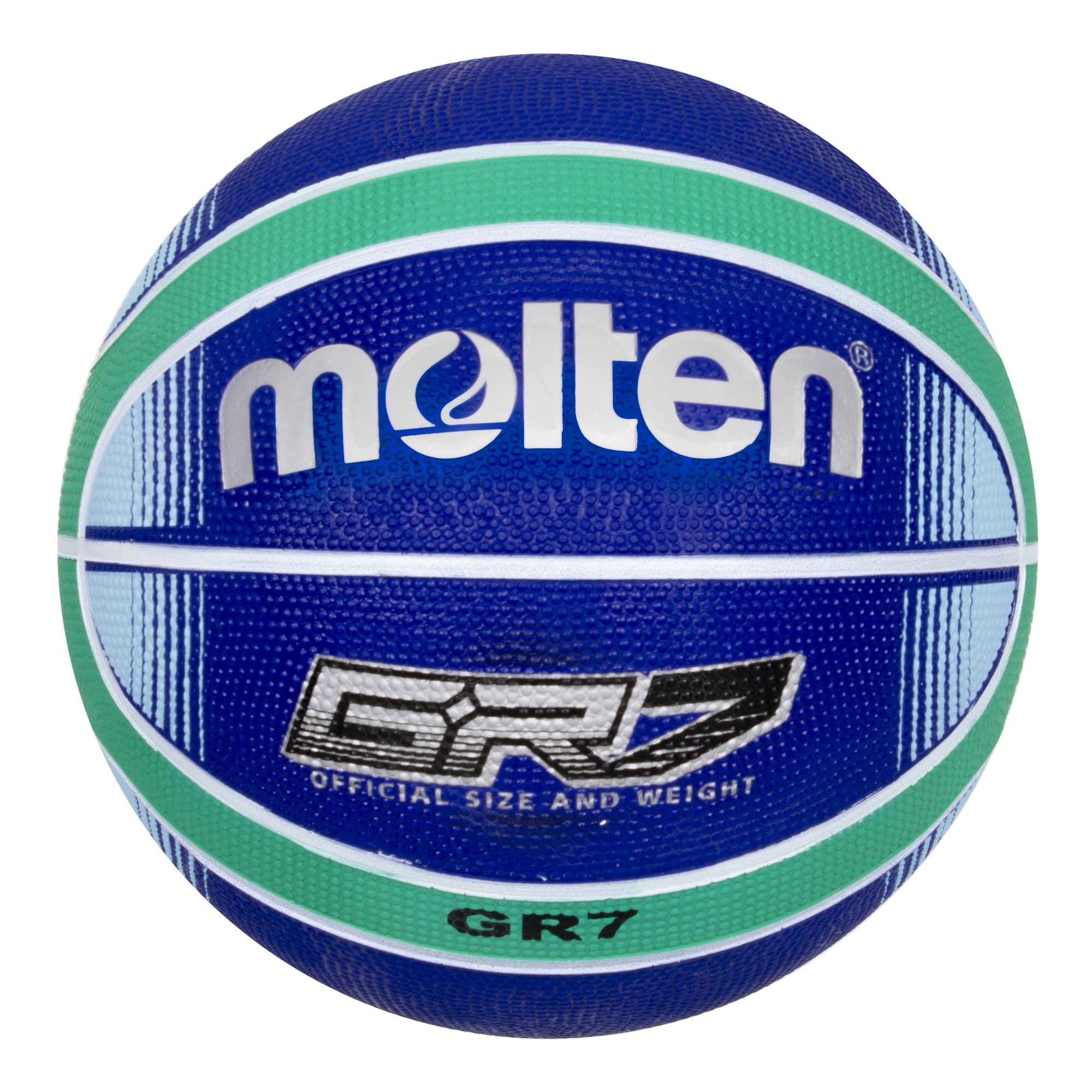 Balón de Basquetbol Molten BGR7 Hule Natural Azul N.7