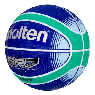 Foto 2 | Balón de Basquetbol Molten BGR7 Hule Natural Azul N.7
