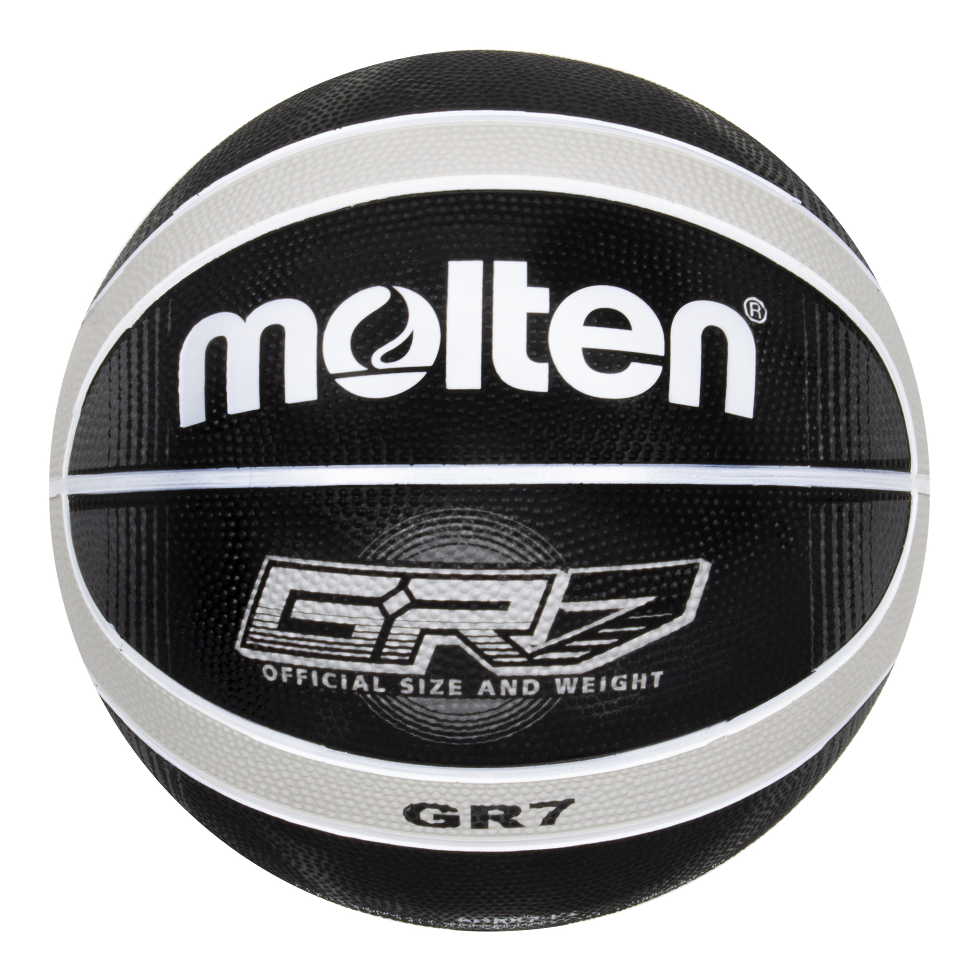 Balón de Basquetbol Molten BGR7 Hule Natural Negro N.7