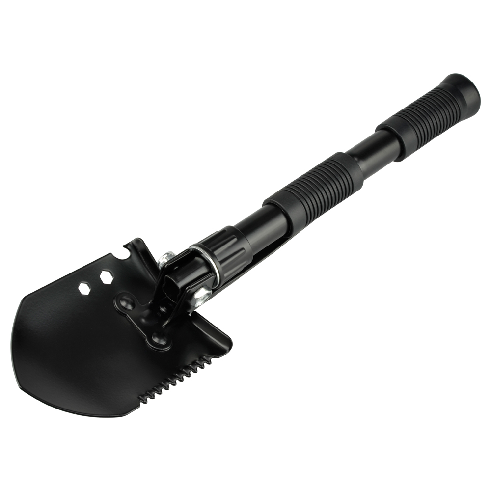 Pala Plegable Gim Sports 3 en 1 Acero Esmaltado color Negro