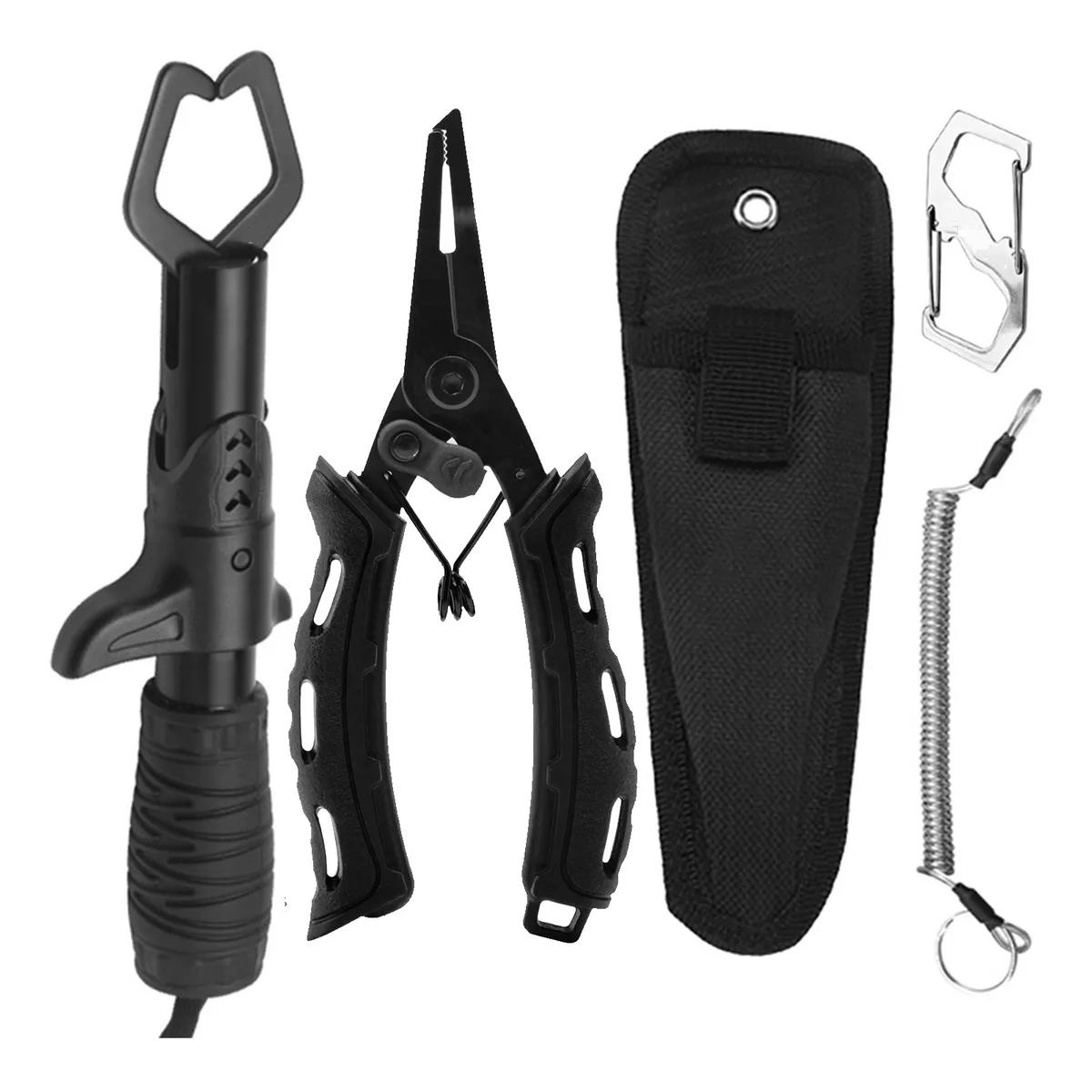 Juego de Alicates de Aluminio para Pesca 5 Piezas Eo Safe Imports Esi-10493 Negro