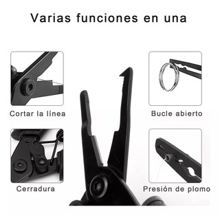 Foto 2 | Juego de Alicates de Aluminio para Pesca 5 Piezas Eo Safe Imports Esi-10493 Negro